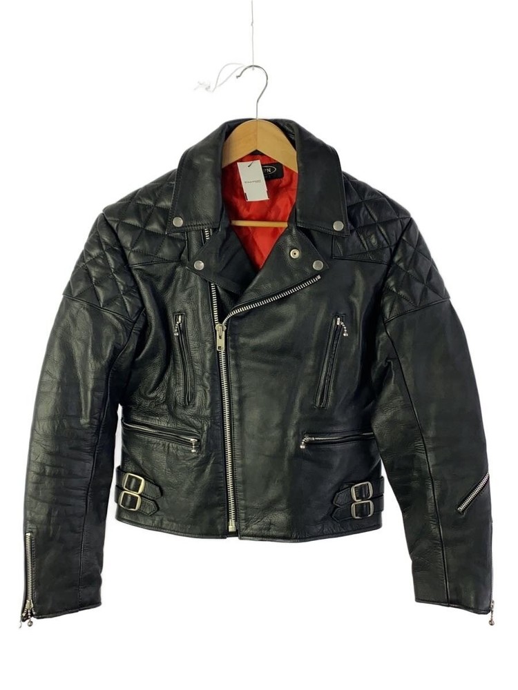 Horn Works Double Riders Jacket/M/Leather/Blk 3503