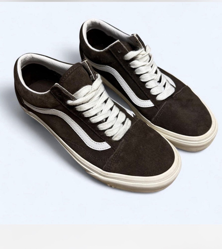 VANS Old Skool Brown/White Suede Lace-Up Sneakers US 6.5 M / 8.0 W
