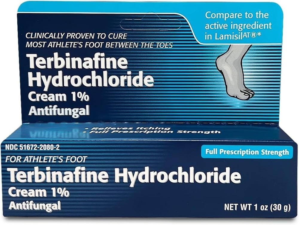 Terbinafine Hydrochloride 1% Antifungal Cream 1 oz Pack of 1