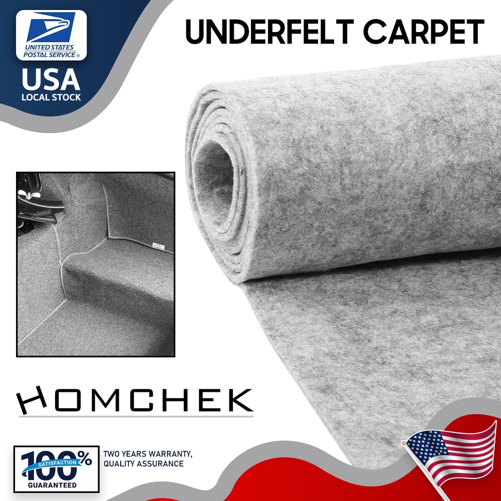 Light Gray Car Underfelt Non-Woven Fabric Underlay Floor Cabin Renovate 39