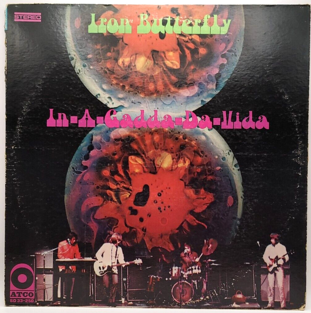 Iron Butterfly In-A-Gadda-Da-Vida ATCO SD 33-250 Yellow Label 1968 VG