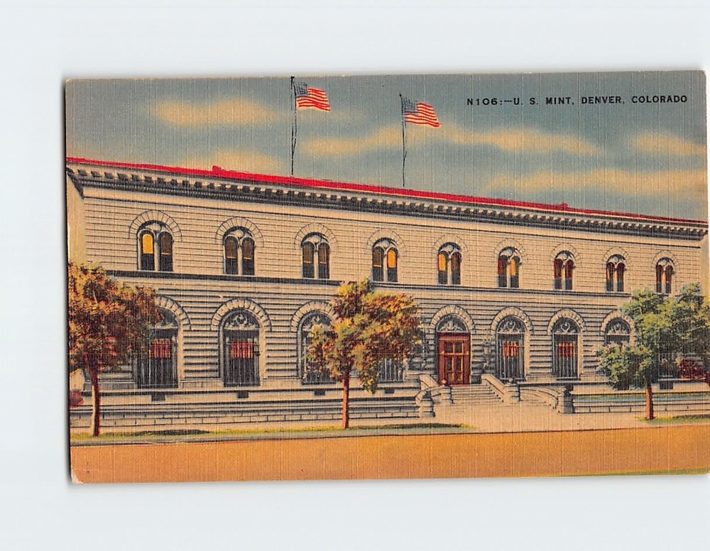 Postcard US Mint Denver Colorado