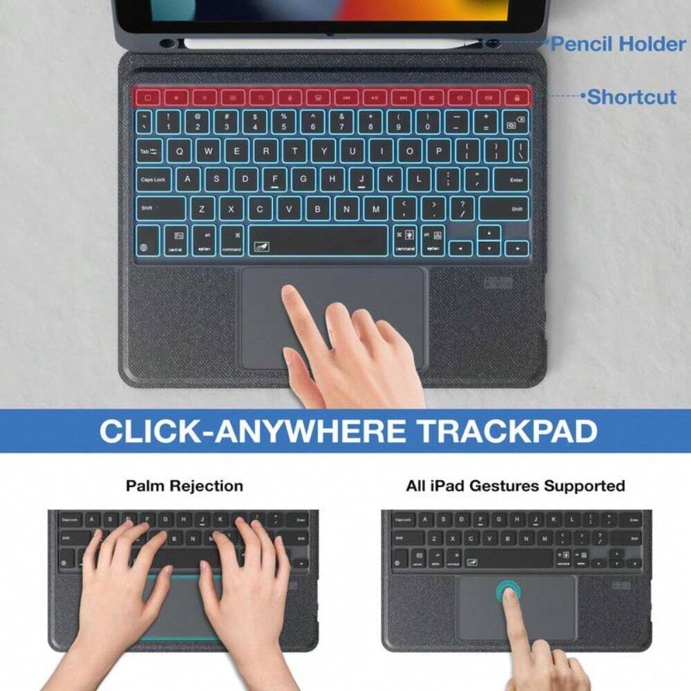 Multi-Touch Detachable IPad Keyboard Case Used As IPad Accessories, 1 Set Keyboa