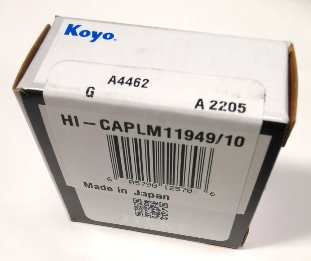 Japan Koyo LM11949/11910 AG Wheel Tapered Roller Bearing Cone & Cup Set of 2 A2