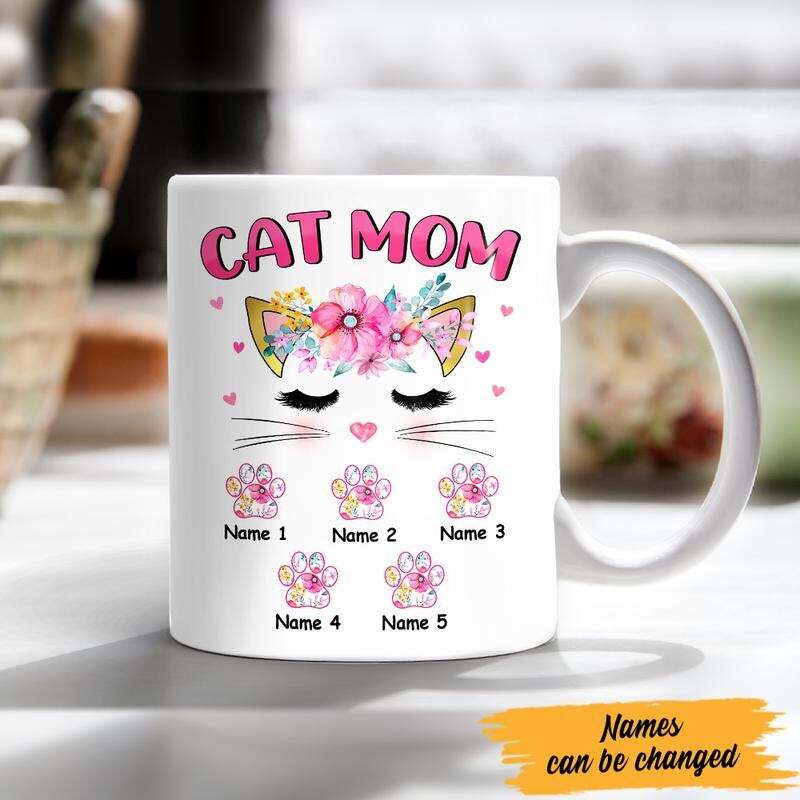 Personalized Cat Mom Mug Mr Personalized Coffee Mug Personalized Gift