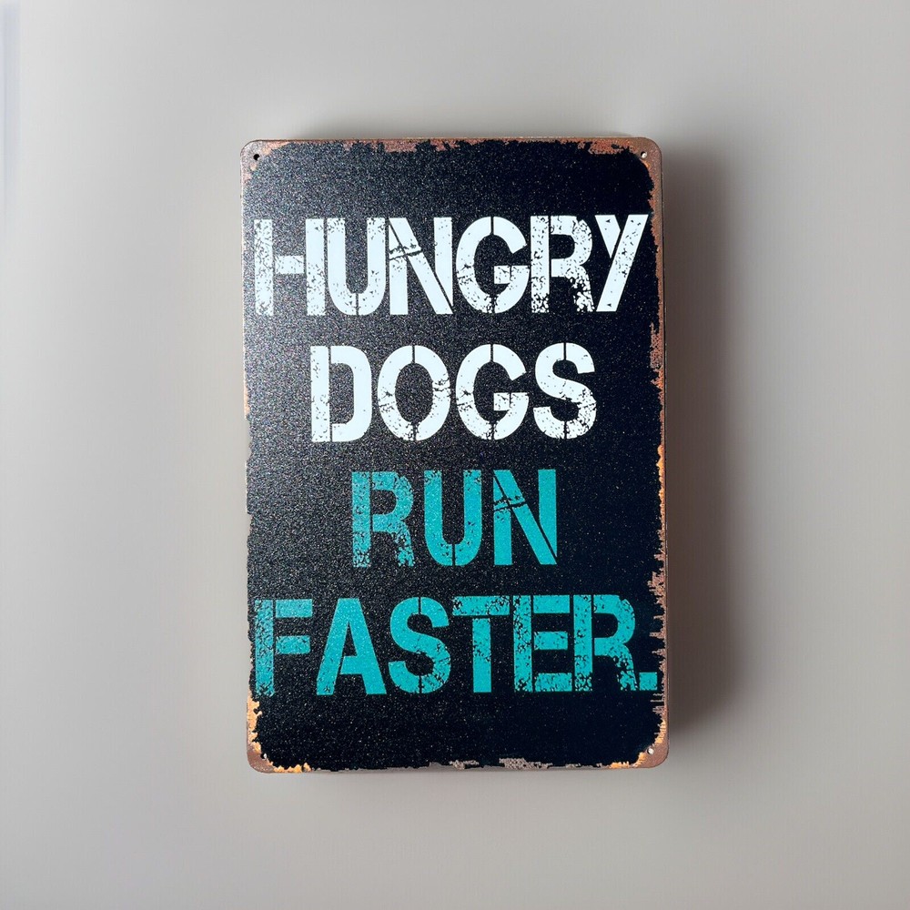 Motivational Workout Gym Running Quote Metal Sign Retro Wall Art 8x12 Man Cave