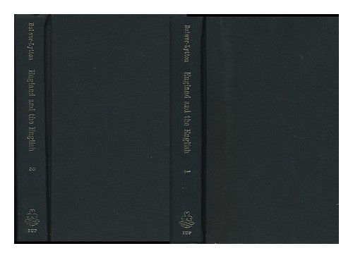 LYTTON, EDWARD BULWER LYTTON, BARON (1803-1873) England and the English. Complet