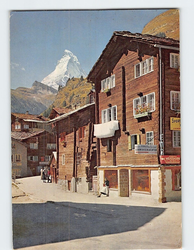 Postcard Scene in Zermatt Switzerland