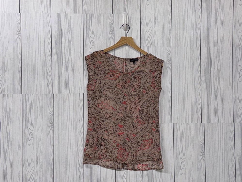 The Limited blouse womens size extra small sleeveless patterned top pullover