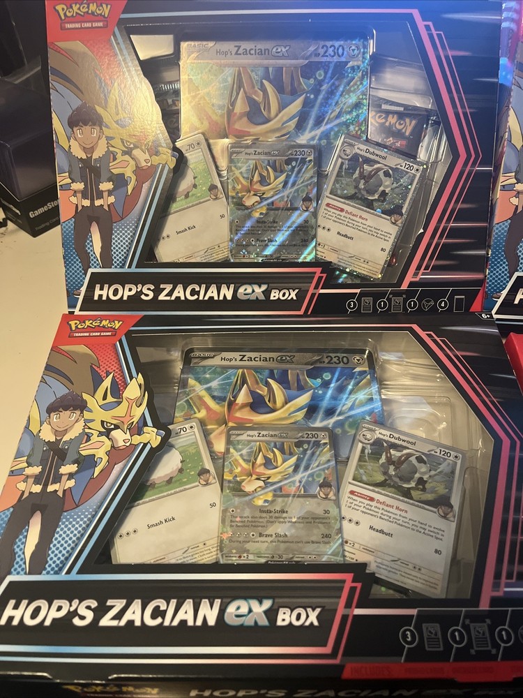 (Lot Of 2) Pokemon Hop's Zacian EX Box (Sealed)