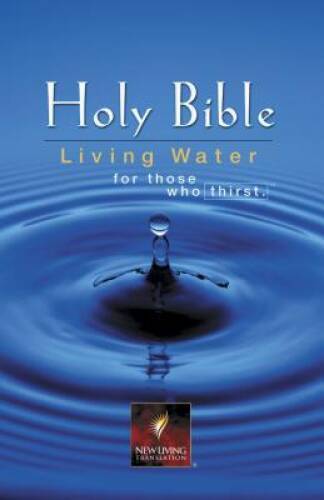 Holy Bible NLT Living Water Edition Hardcover Tyndale Acceptable Condition
