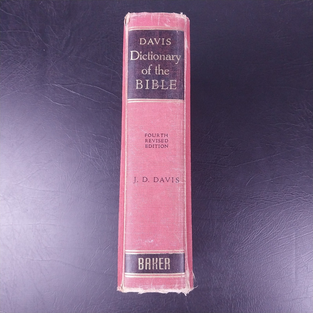 A Dictionary Of The Bible By John D Davis 4th Revised Edition Vintage Hardcover