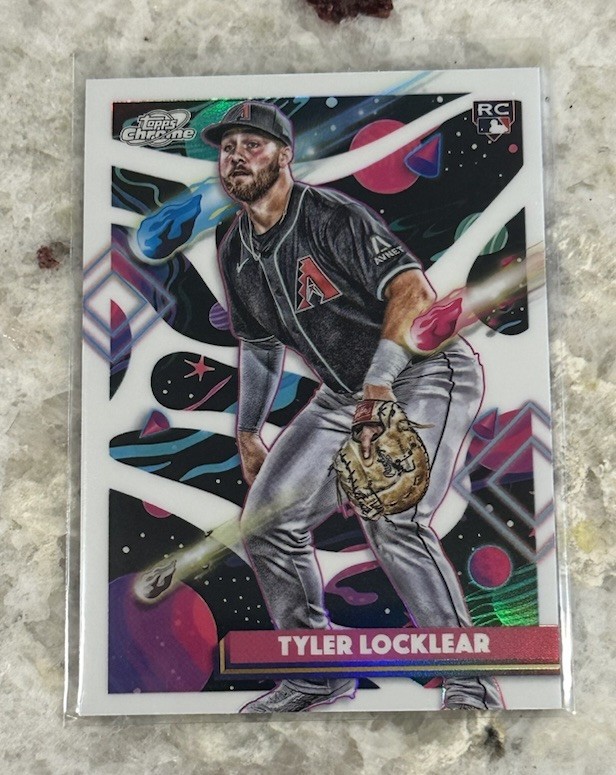 2025 Topps Cosmic Chrome - Tyler Locklear #195 White Hole Refractor (RC) DBacks