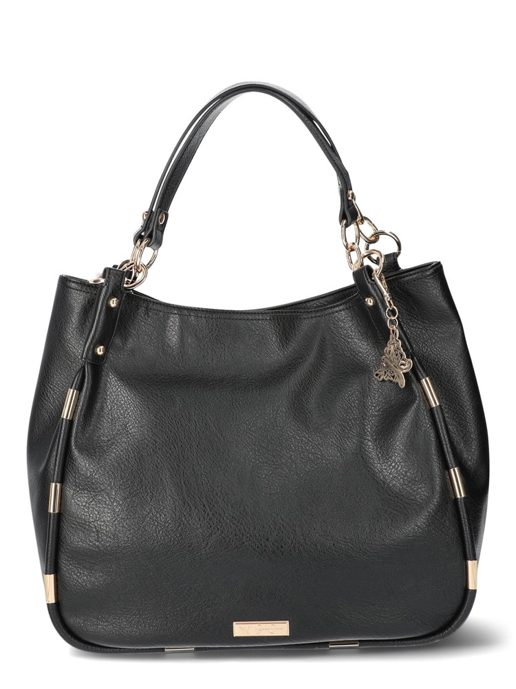Jessica Simpson Women's Sadie Faux Leather 4 Poster Handbag, Meteorite