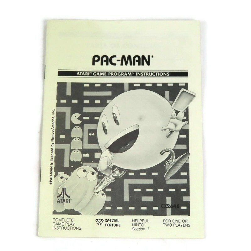 1987 Vintage ATARI PAC-MAN Video Game INSTRUCTIONS BOOKLET Manual ONLY