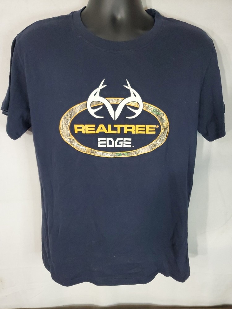 RealTree T-shirt Men's Size Medium Short Sleeve - Dark Blue