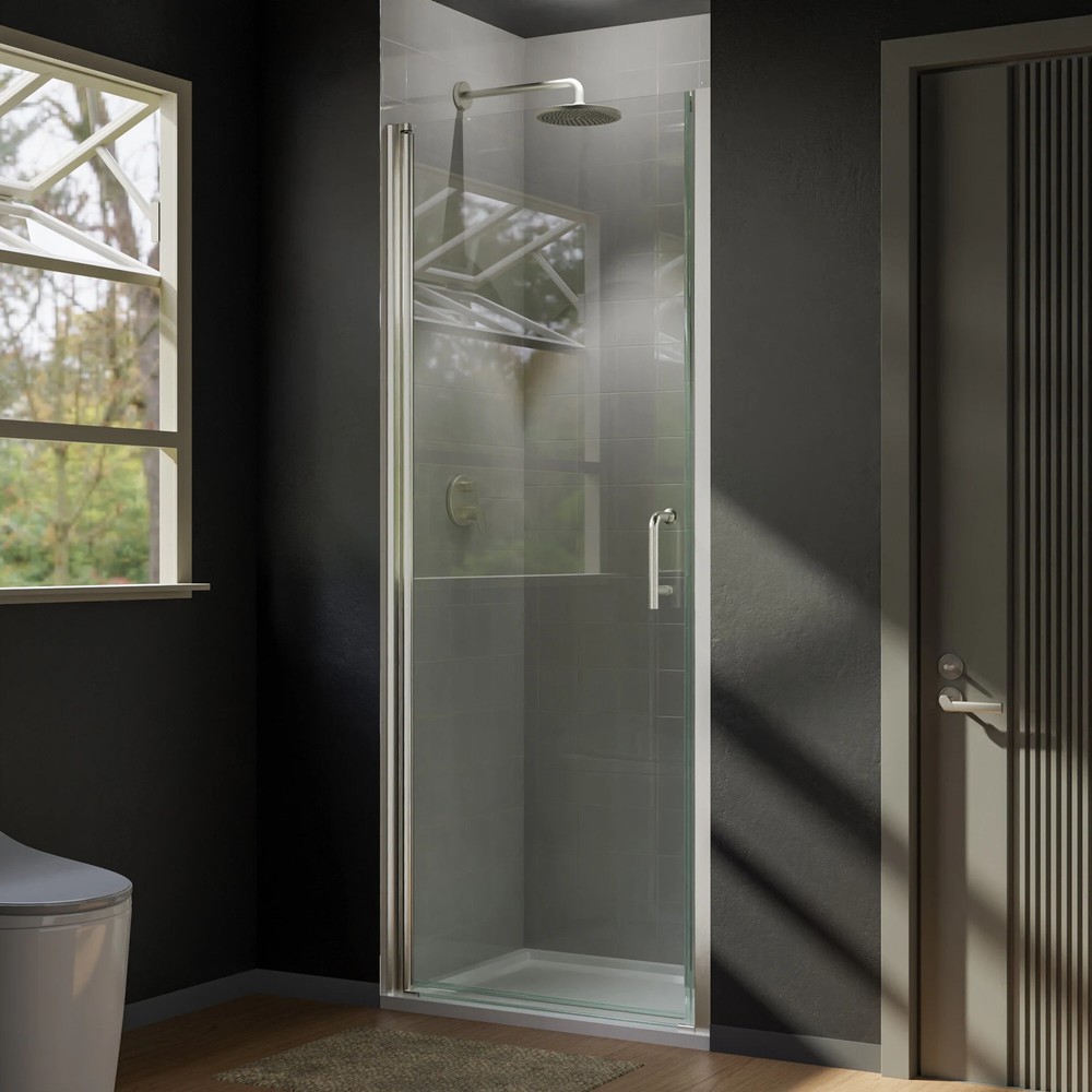 Pivot Frameless Shower Door with Clear Glass 5LWSYc1FNRsAaWG9Z8C1IQsTD8mU7mBs