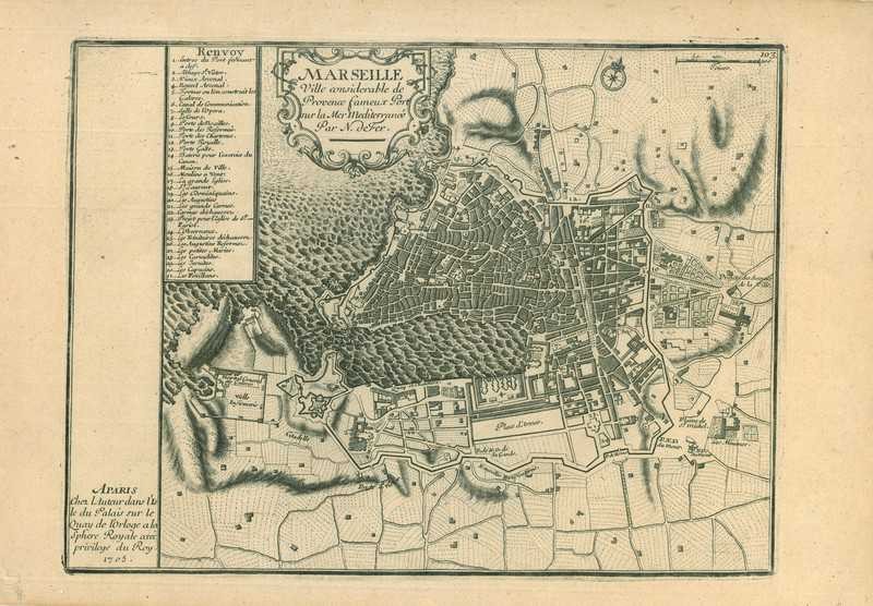 City map of Marseille