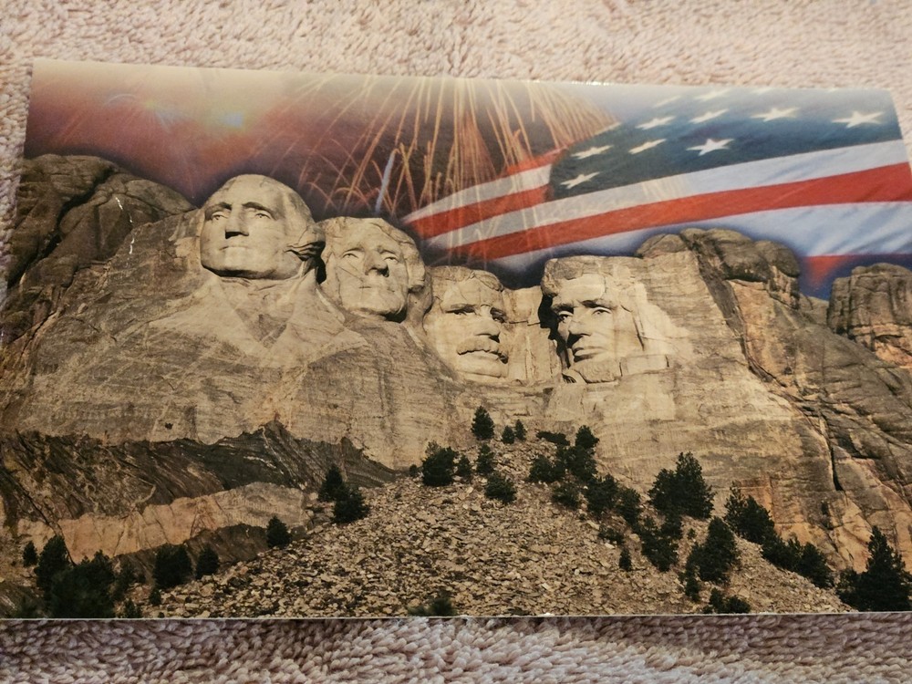 Mount Rushmore National Memorial postcard.