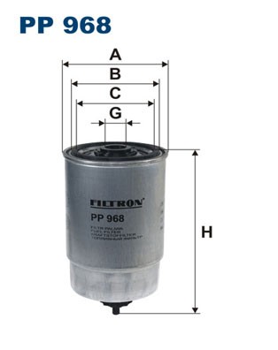 PP 968 FILTRON Fuel Filter for Alfa Romeo, Citroën, Fiat, Kia, Lancia, Peugeot