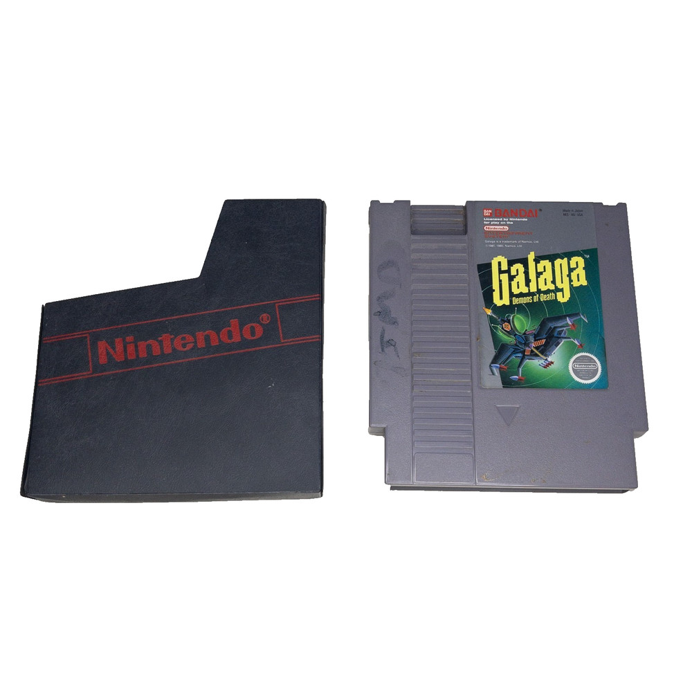 Galaga: Demons of Death (Nintendo NES) Authentic Bandai Cartridge & Dust Cover