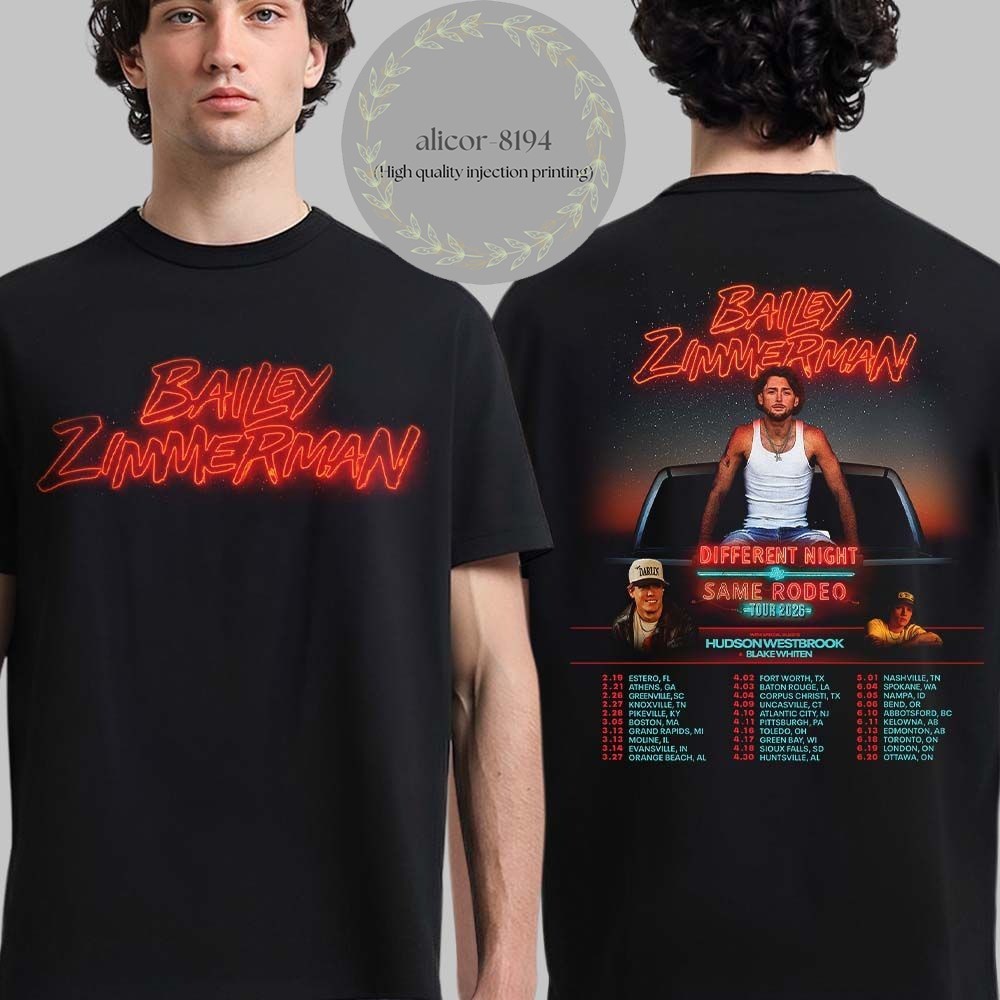 Bailey Zimmerman Tour 2026 T Shirt