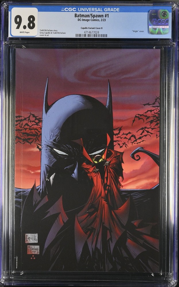Batman/Spawn 1 CGC 9.8 Capullo Variant Cover B Virgin cover