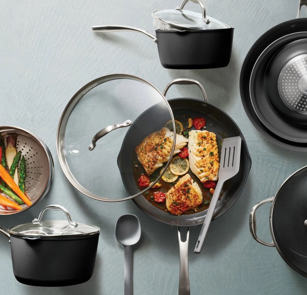 Tramontina 12-Piece Ceramic Non-Stick Cookware Set with Pots Pans and Utensils