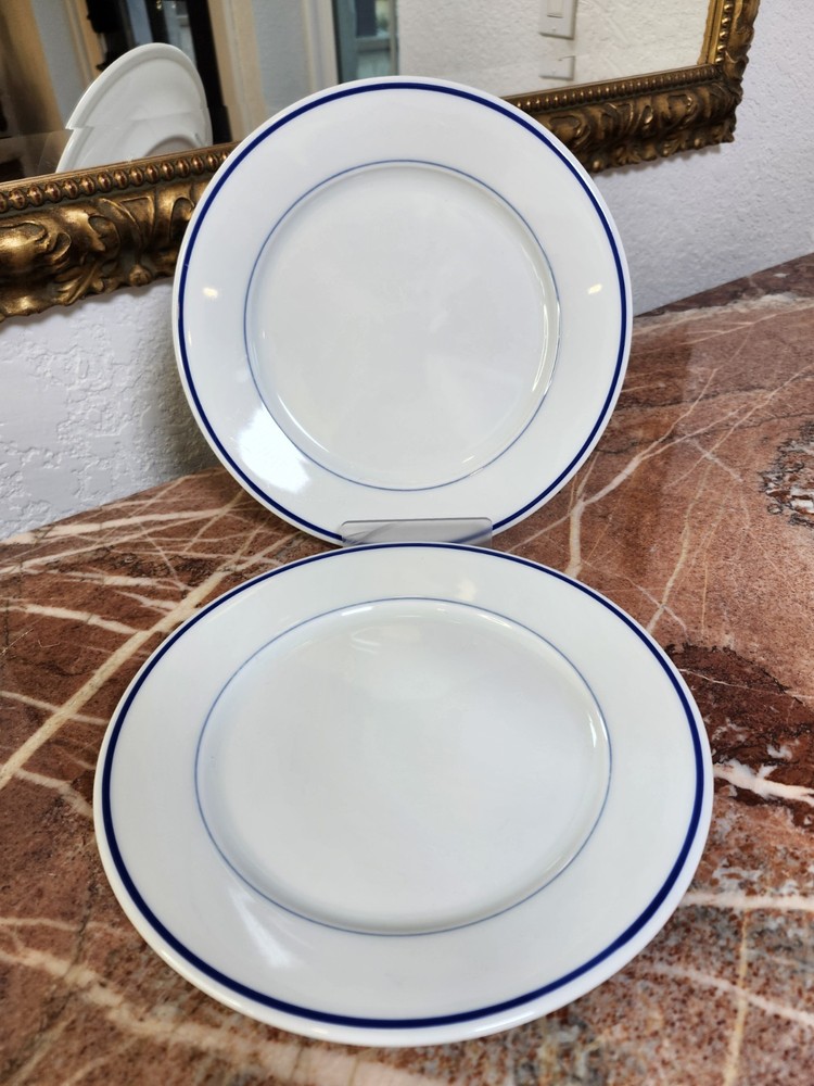 Apilco France Traditional Blue Salad Plates Set Of 2 Williams Sonoma