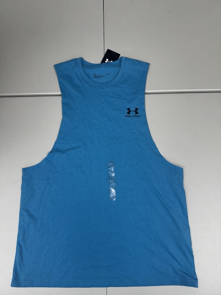 Under Armour Men's UA Sportstyle Left Chest Cut-Off Tank Top Pick Size $25