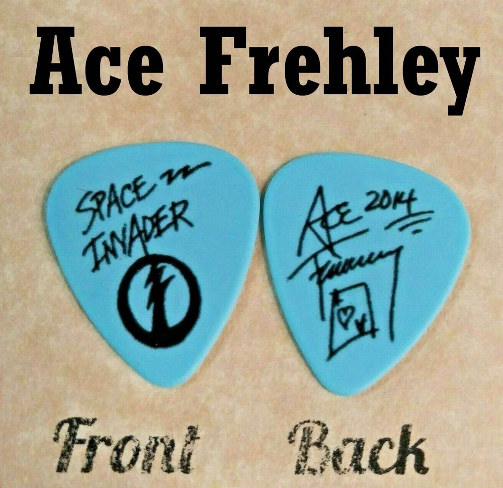 Ace Frehley (KISS) Space Invader 2014 signature Guitar Pick