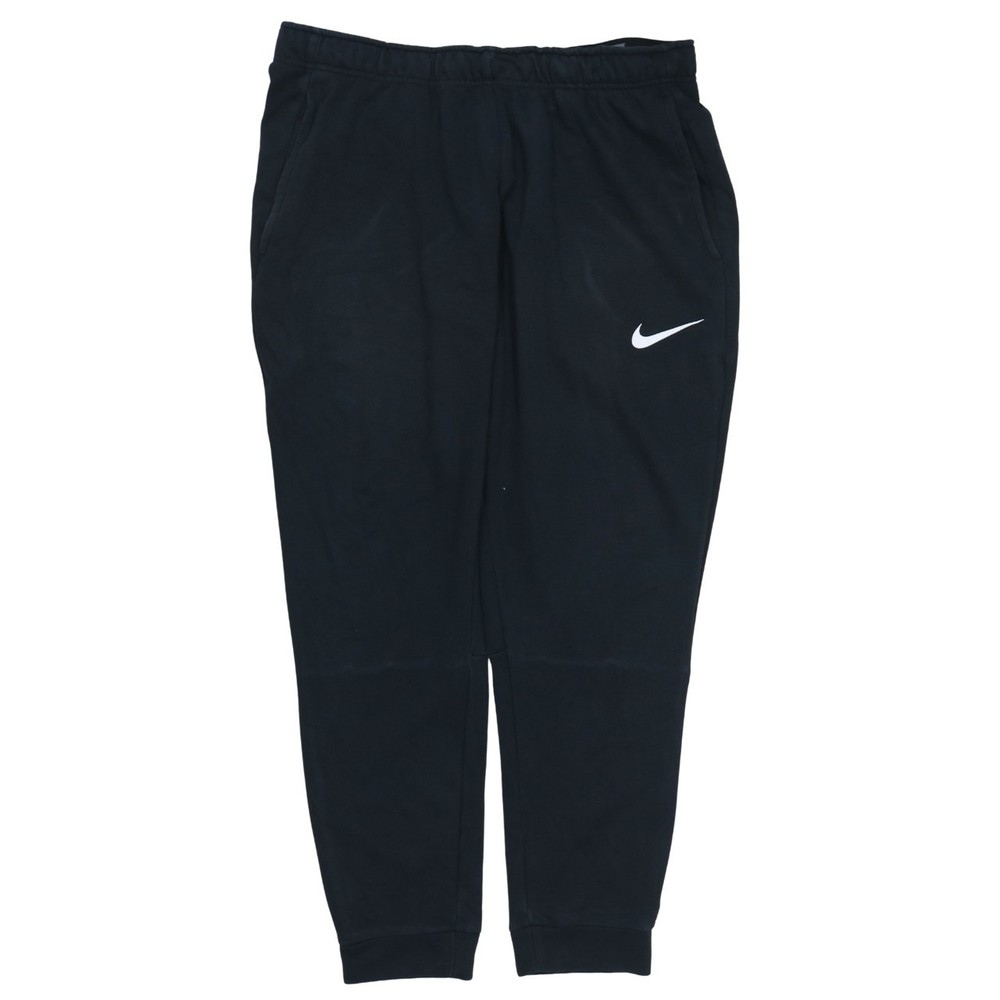 Nike Mens Joggers Black Fleece Relaxed Fit Elastic Waist Cuffed Logo Swoosh XL