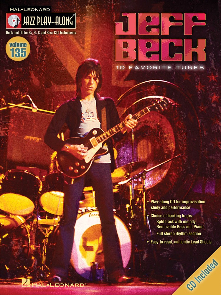 Jeff Beck Jazz Play-Along Vol 135 for Bb Eb C BC Instruments Sheet Music Book CD