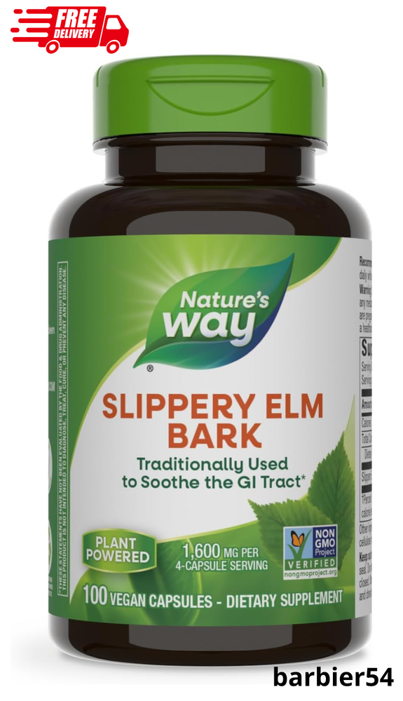 Nature's Way Slippery Elm Bark, Traditional Support to Soothe the GI Tract*,