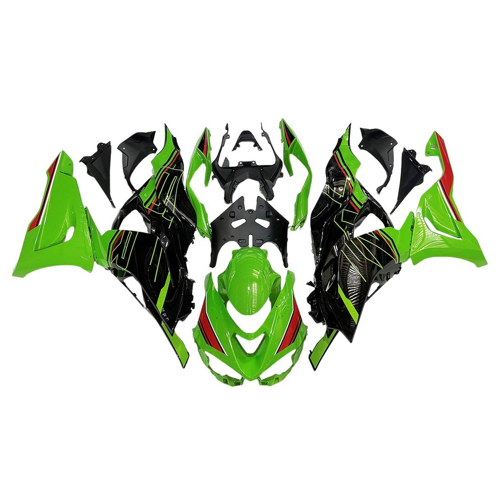 Injection Green Black Fairing Kit for Kawasaki Ninja ZX6R 636 2024 2025 Bodywork