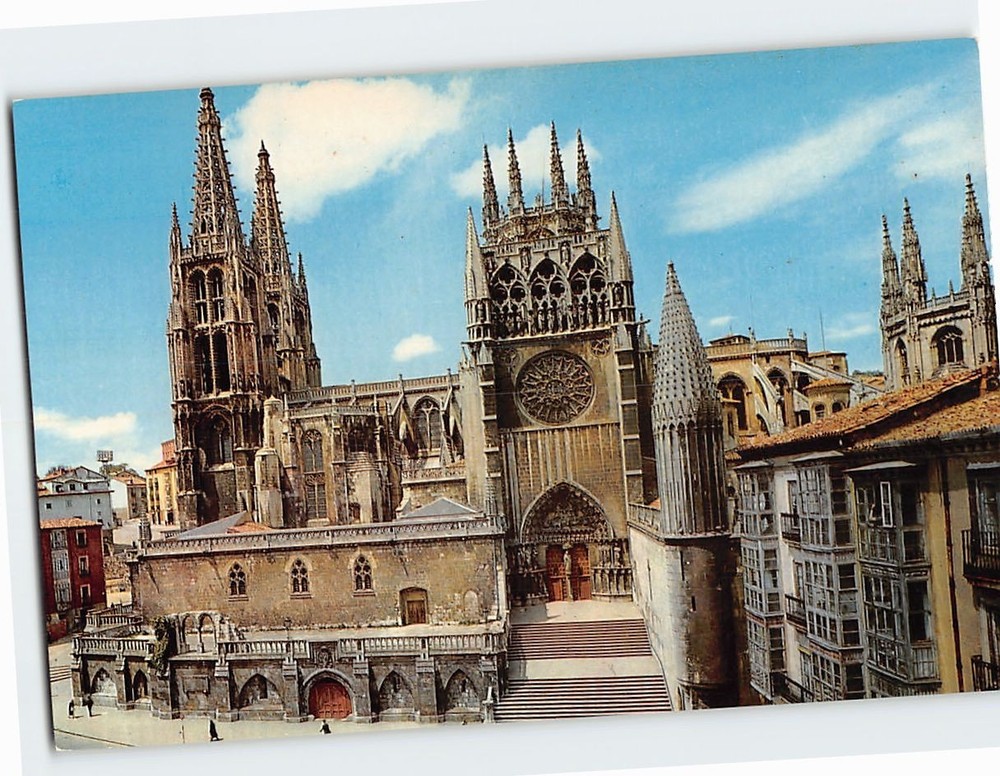 Postcard Burgos Cathedral in Burgos Spain