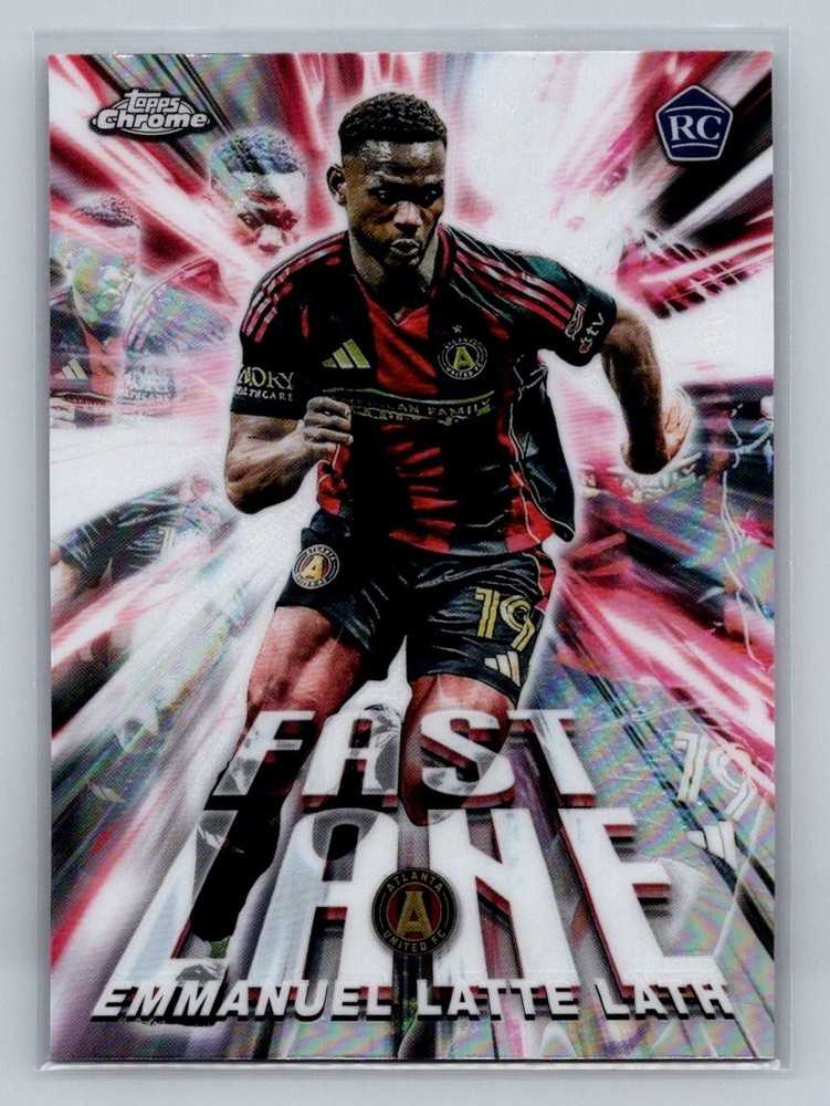 2025 Topps Chrome MLS - Fast Lane Refractor #FL-3 EMMANUEL LATTE LATH (RC)
