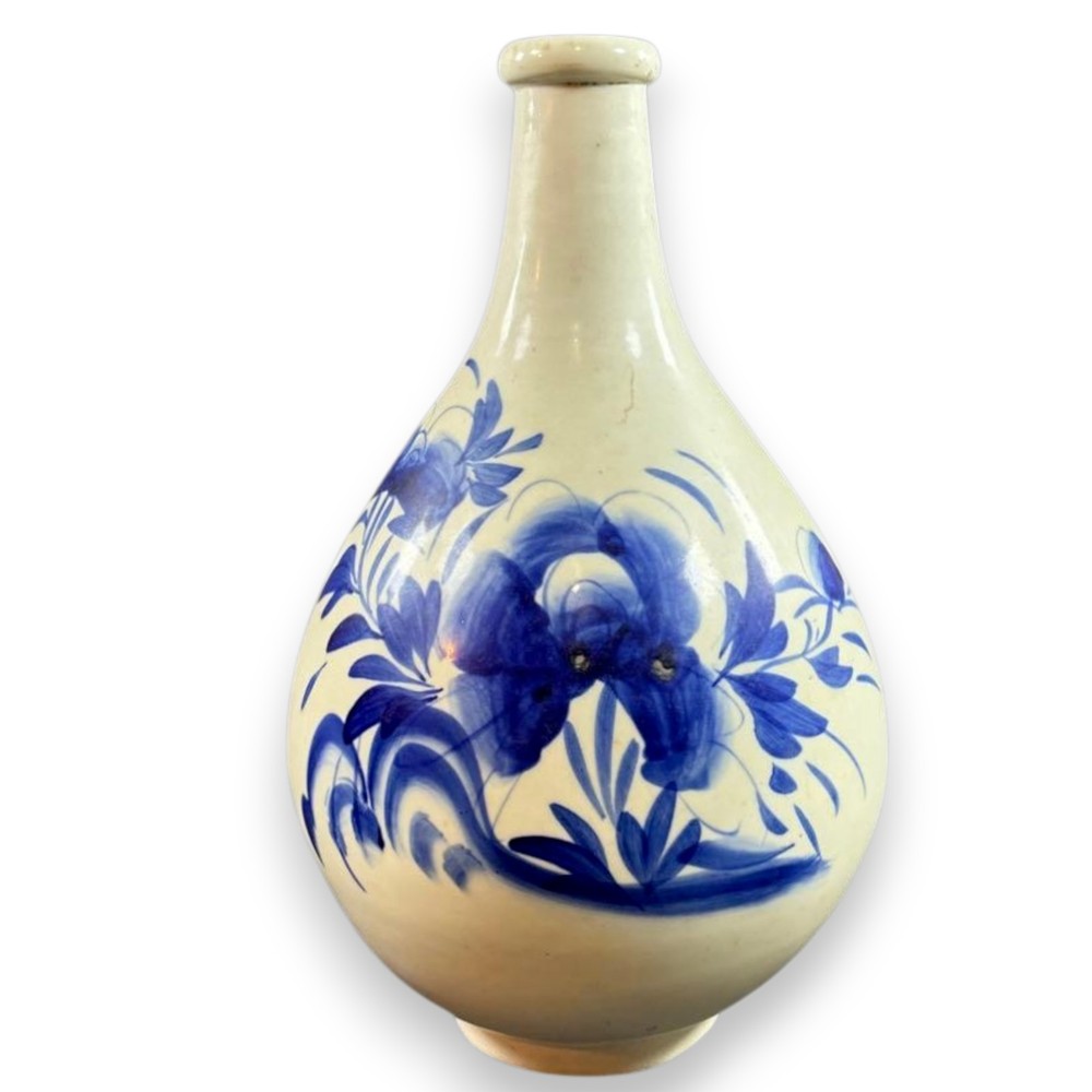 Antique Imari Vase Meiji Period Japanese Ceramic Sometsuke Decorative 14.4 inch