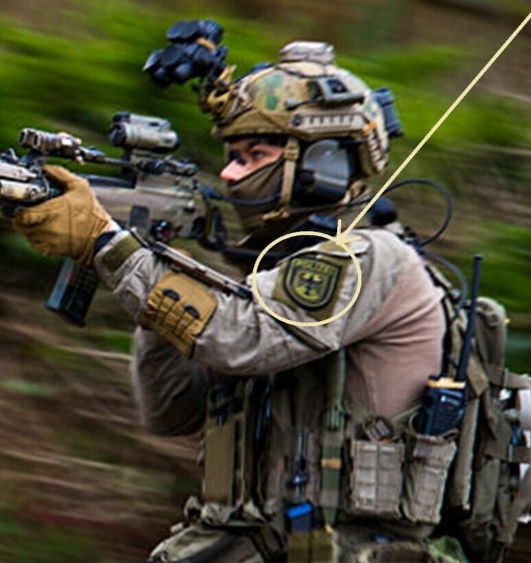 Abzeichen BGS Bundespolizei GSG 9 BPOL oder umgangssprachlich GSG 9 vêlkrö Patch