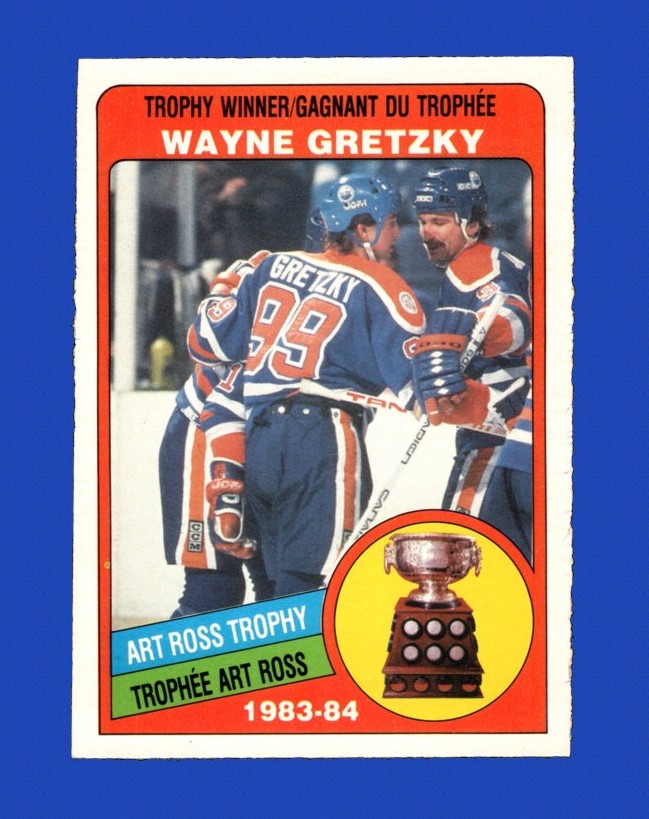 1984-85 O-Pee-Chee Set-Break #373 Wayne Gretzky Ross EX-EXMINT *GMCARDS*Consign with Greg Morris Cards