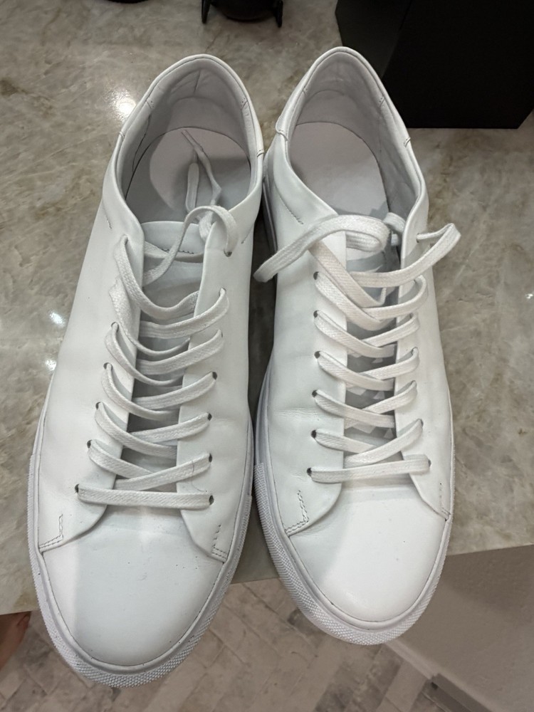 Beckett Simonon White Leather Sneakers Men’s Size 11