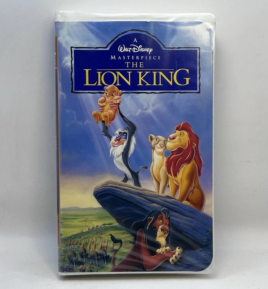 The Lion King VHS 1995 Disney Video Tape 90s Movie Vintage Clamshell Nearly New!