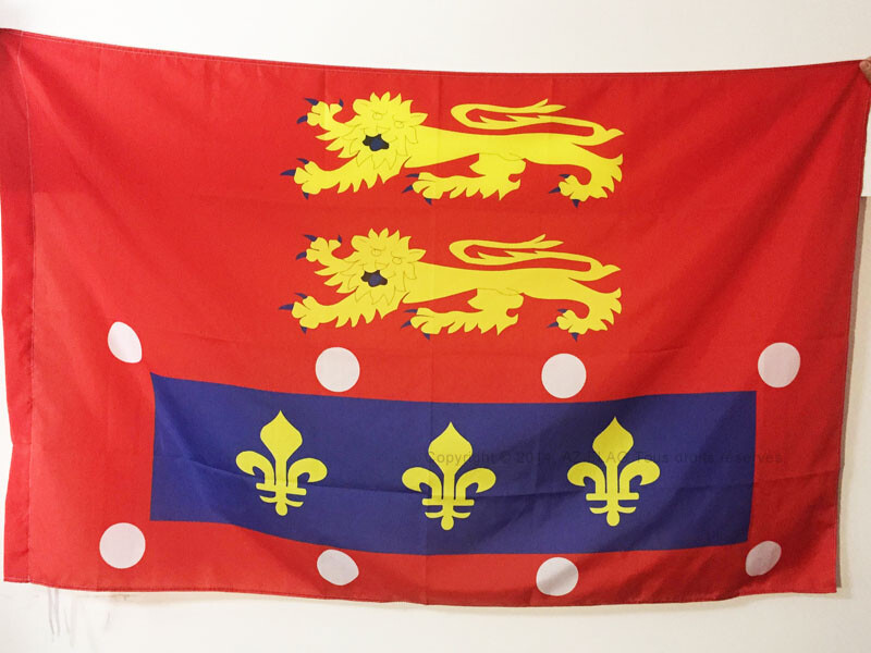 3x5 ft Orne French Department Flag with Pole Sleeve - 90x150 cm France Banner