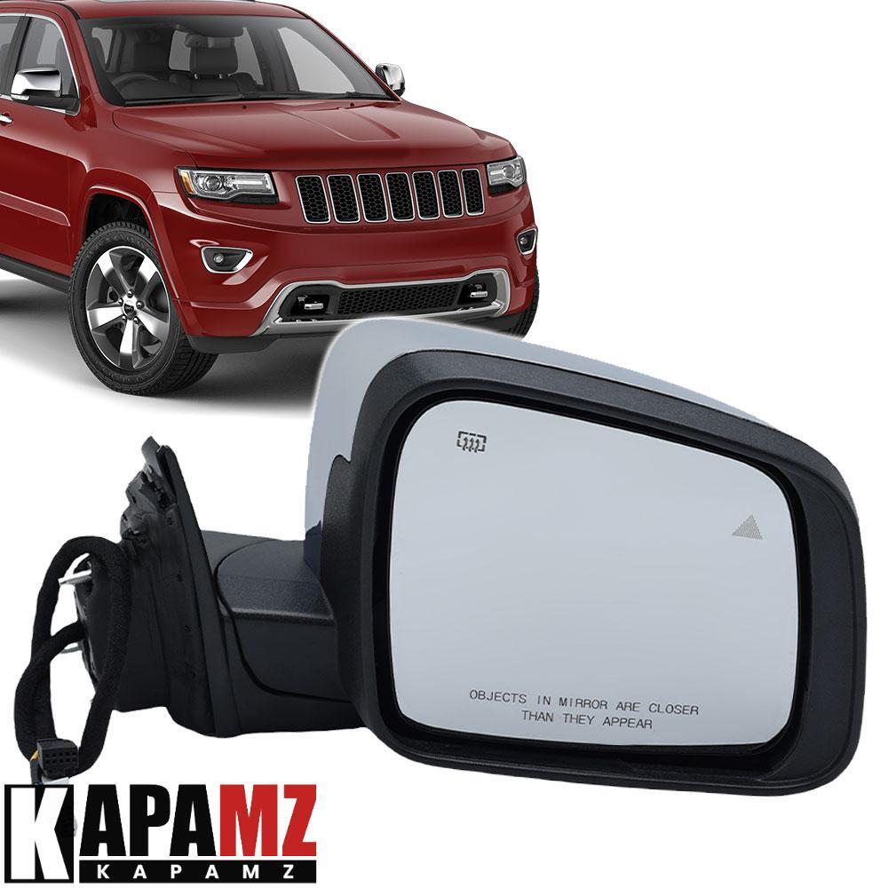 For Jeep Grand Cherokee 2011-2022 Manual Fold Mirror Right Side Blind Spot 13Pin