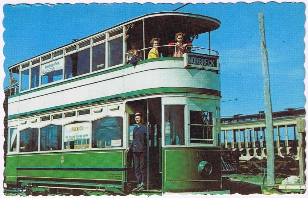 Postcard Double Decker Street Car Seashore Electric Railroad Kennebunkport Maine