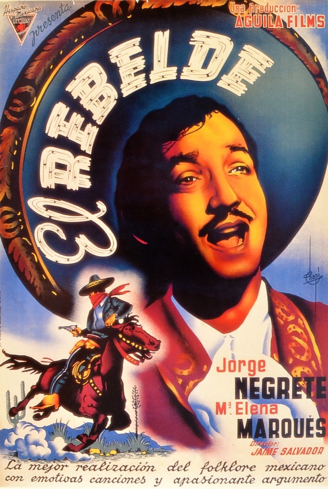 6091.El rebelde.jorge.negrete.mexican.movie.POSTER.Decoration.Home room wall art