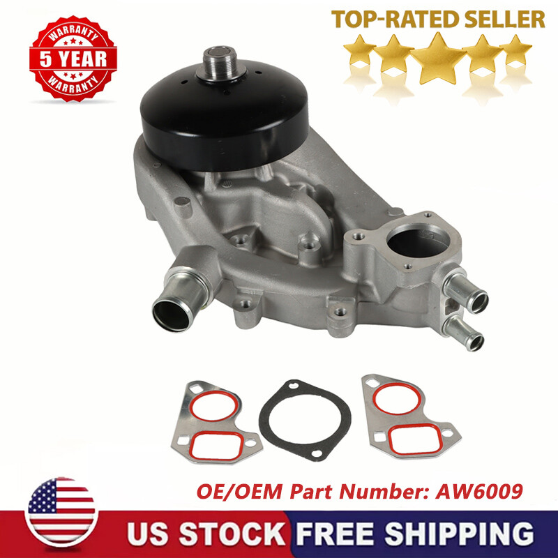 High-Performance Water Pump for Chevy Silverado Tahoe Suburban GMC Sierra 1500 4.8L 5.3L 6.0L AW6009