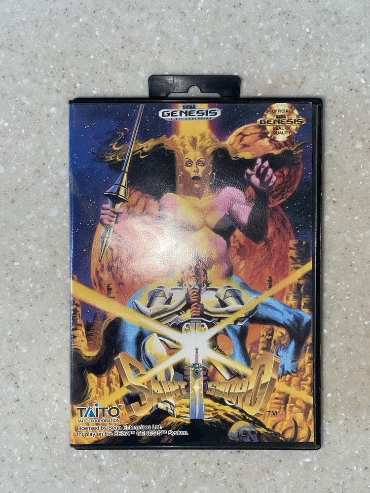 Saint Sword (Sega Genesis) ***No Manual*** item and box only
