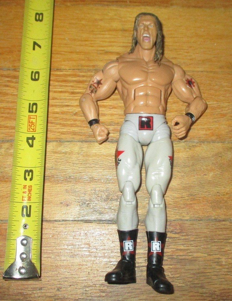 2008 WWF WWE Jakks Edge Deluxe Wrestling Figure Rated R Gray tights 3 pack AEW