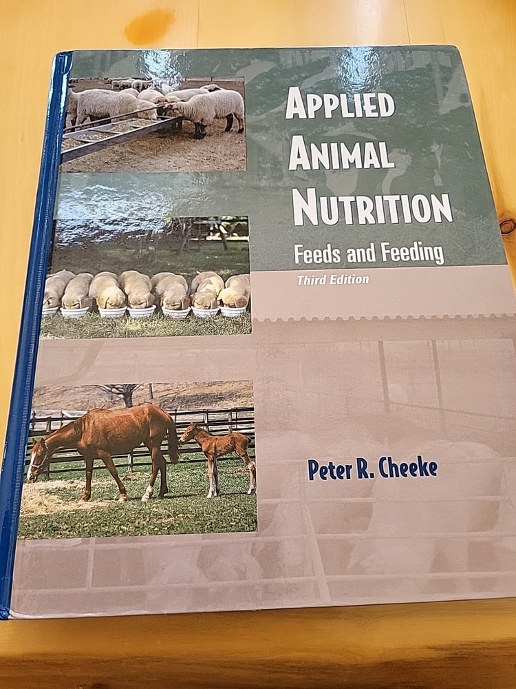 Applied Animal Nutrition Feeds And Feeding By Peter R Cheeke Hard Cover 3rd Ed